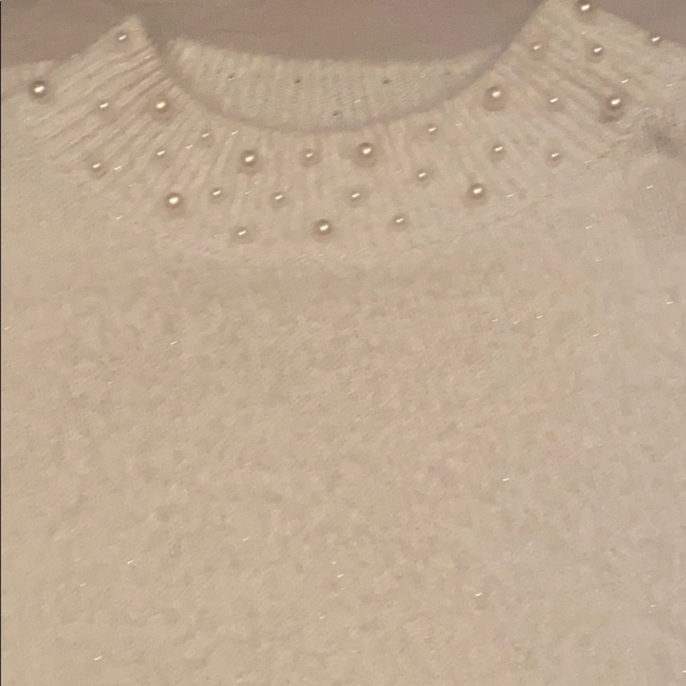 Cream dressy oversized sweater